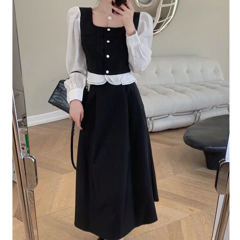 Женский винтажный комплект из 2 предметов короткий топ с квадратным вырезом и