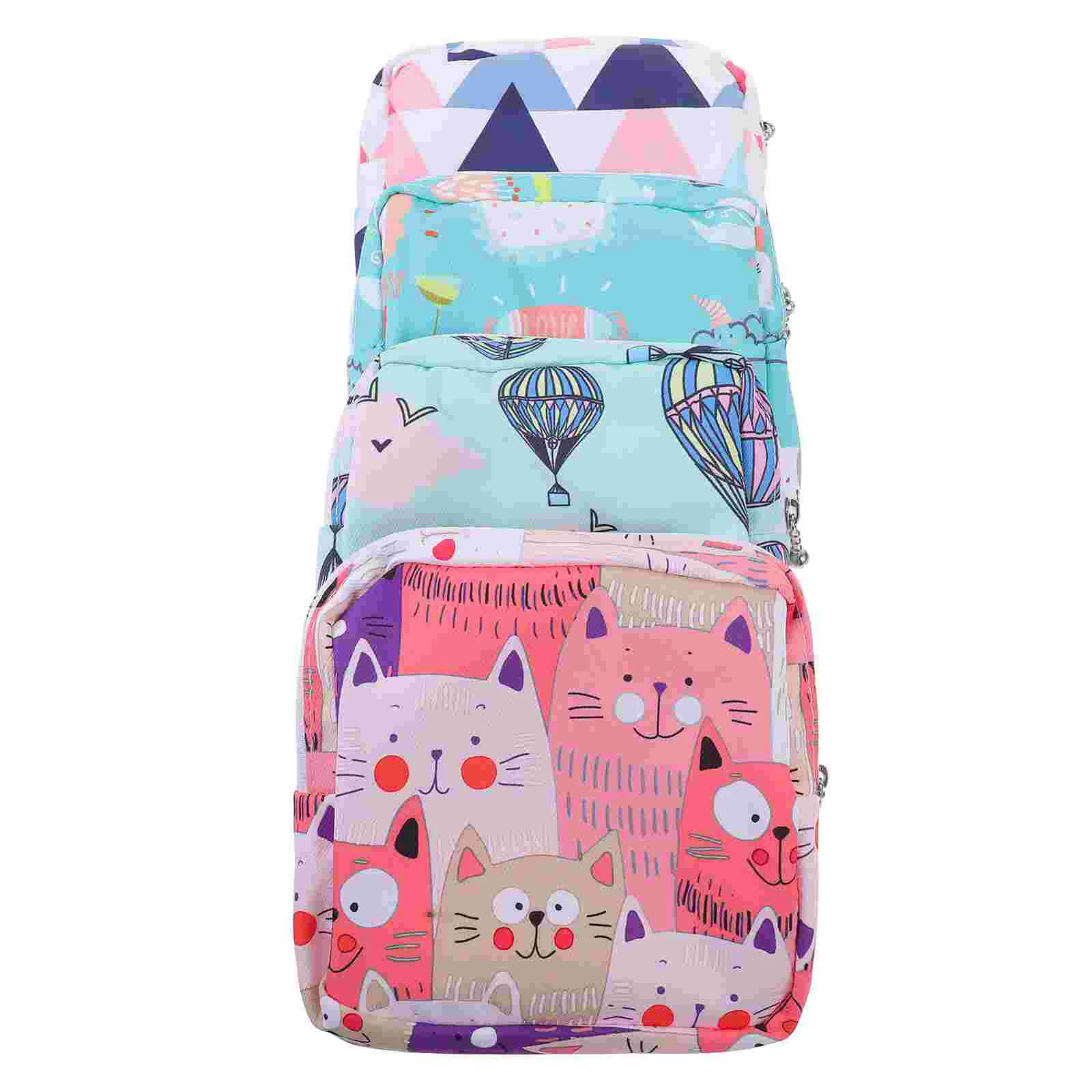 

4 Pcs Sanitary Napkin Storage Bag Period Pad Portable Decorative Tote Organizer Aunt Towel Tampon Pouch Oxford Cloth Girl