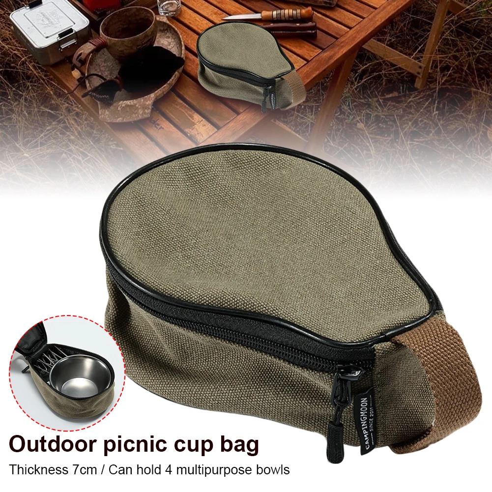 

Camping Carry Storage Bag Sierra Cup Bag Cup Cotton Canvas Camping Bags For Outdoor Camping Hiking Travel Picnic