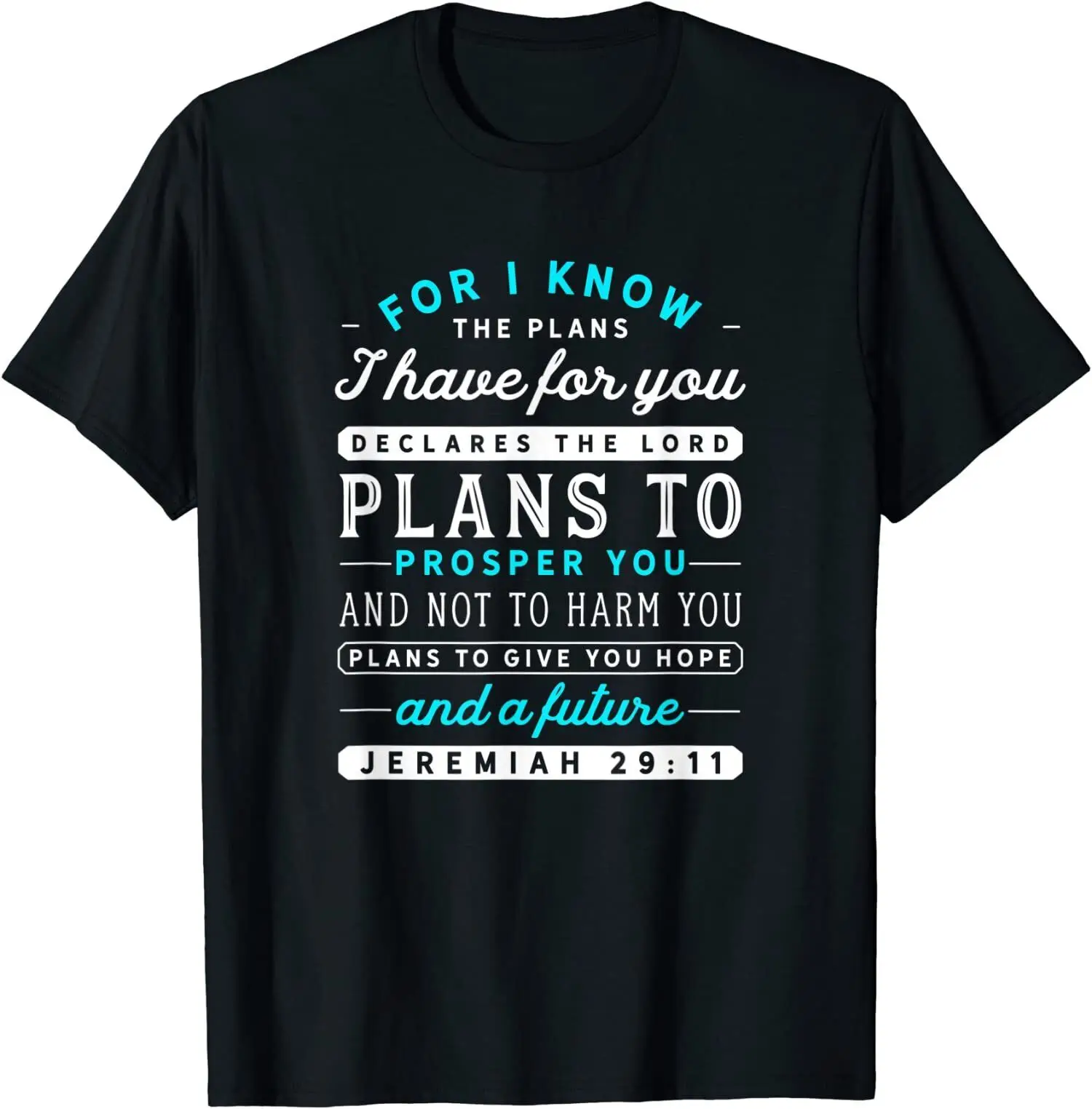 

Christian Jeremiah 2911 Hope Bible Verse O-Neck Cotton T Shirt Men Casual Short Sleeve Tees Tops Harajuku Streetwear