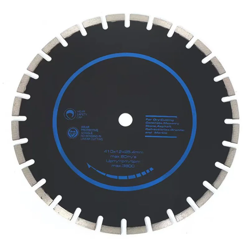 Hot pressed sintered high-low T-shaped turbine tooth segment granite marble dry cut small saw blade stone cutting blade