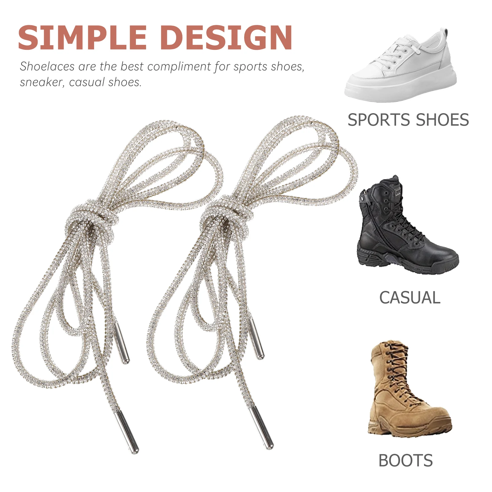 Шикарные шнурки для обуви повседневные со стразами блестящие кроссовки с