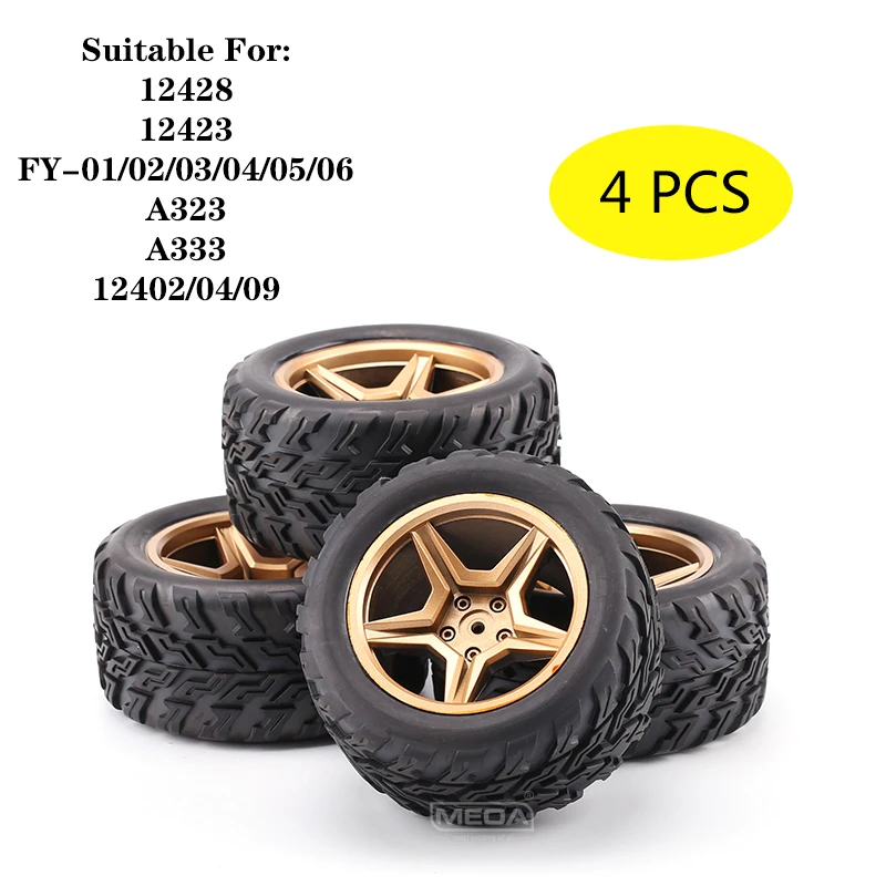 

WLtoys 12428 12427 12423 FY-01/02/03 A323 A333 12402 12409 Rc Car spare parts A323-01/11 Upgrad Widen Left and right tyres Tires