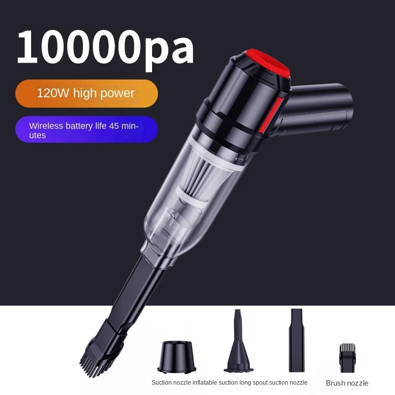 

3 In 1 Car Vacuum Cleaner 10000PA 35500 rpm Air Blower Cordless USB Home Keyboard Pet Hair Hanheld Wireless Mini Vacuum Cleaner