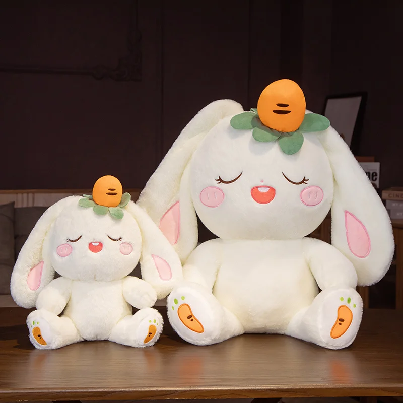 

35-55cm Kawaii Beautiful Cartoon Carrot Rabbit Plush Toy Doll Creative Decoration Cute Baby Girlfriend Birthday Holiday Gift