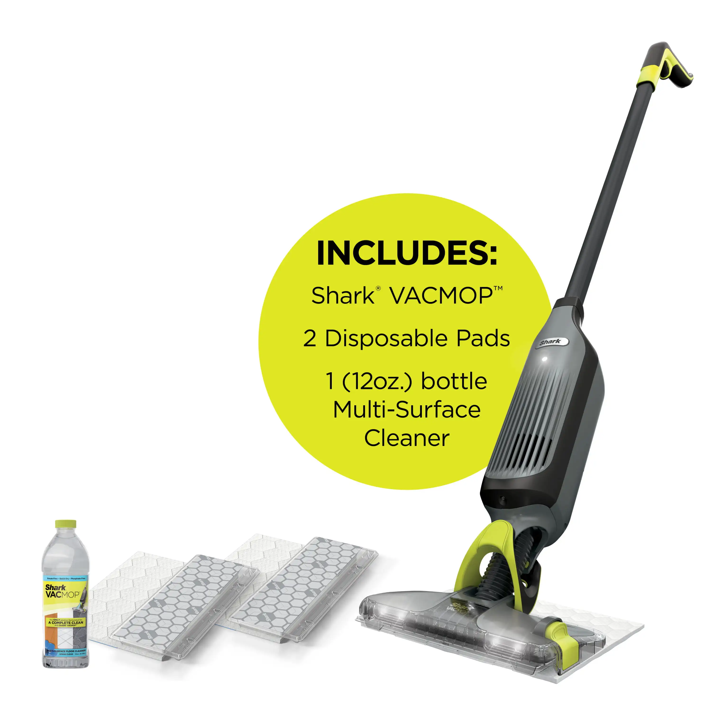 

VACMOP™ Cordless Hard Floor Vacuum Mop with Disposable VACMOP™ Pad