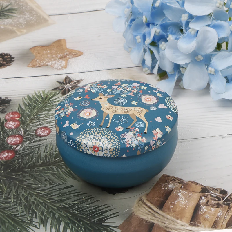 Metal Cookie Box Candy Storage Containers Home Decoration Christmas Supplies