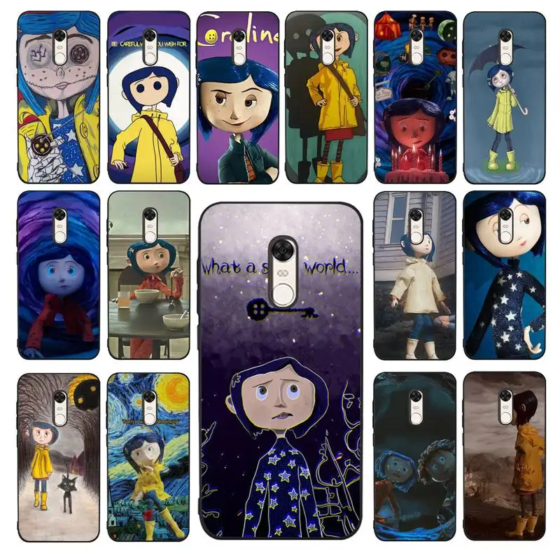 

Disney Coraline and the magic door Phone Case for Redmi 5 6 7 8 9 A 5plus K20 4X 6 cover