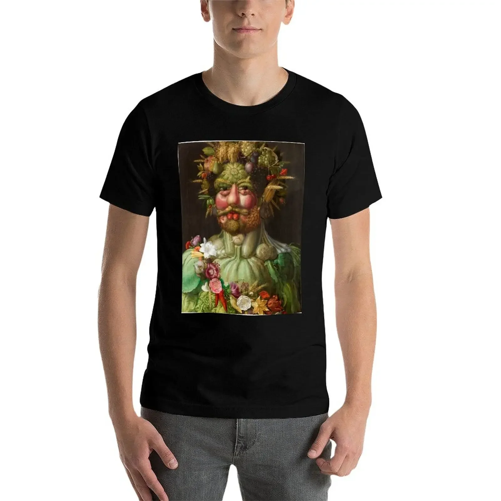 Футболка Arcimboldo vertumnus винтажная футболка с рисунком летняя одежда мешковатые