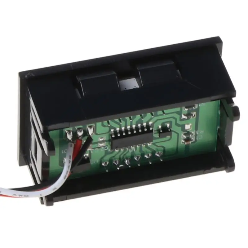 

Mini Digital 3 Wire LED Panel Display Voltage Tester Voltmeter for Dc Volt Meter for Dc 0~40V LED Display Volt Meter 3 C 29EF