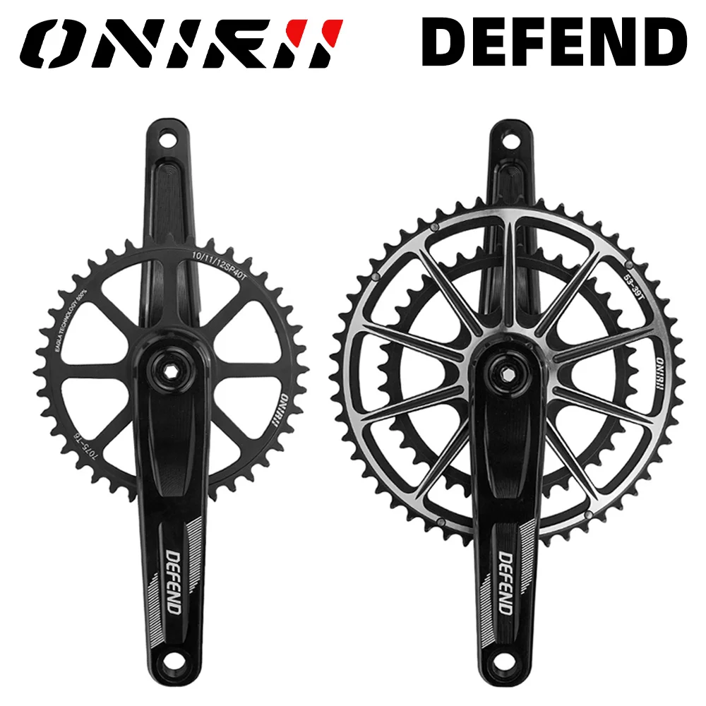 

ONIRII Road Crankset with BSA-DUB BB 170mm 175mm CNC Chainring Lightweight Aluminum Alloy Crank for Folding Bike NEW