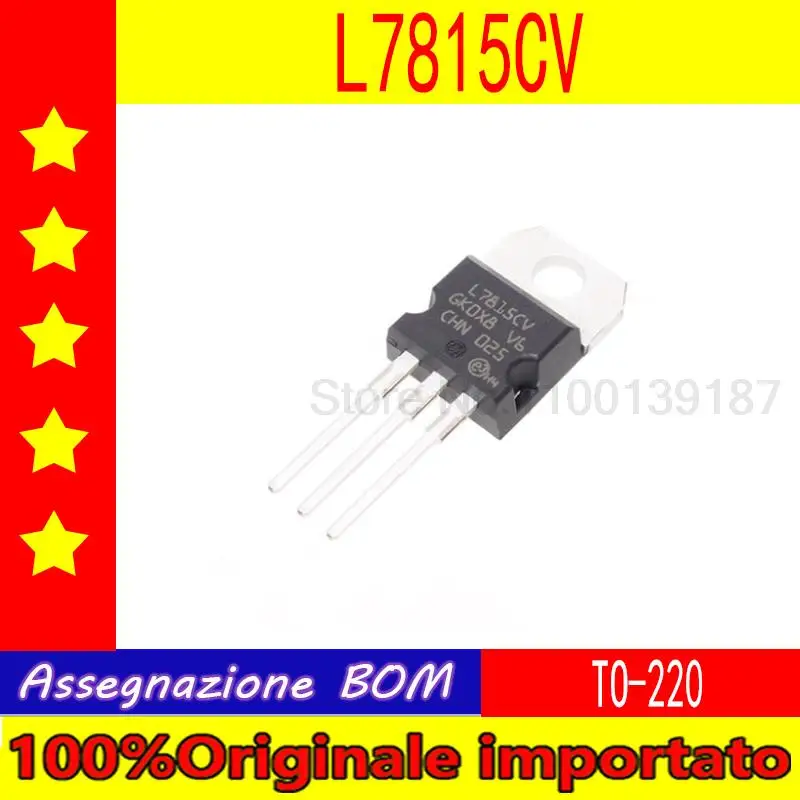 10 шт./лот L7815CV L7815 TO-220 Трехконтактный регулятор 15 в