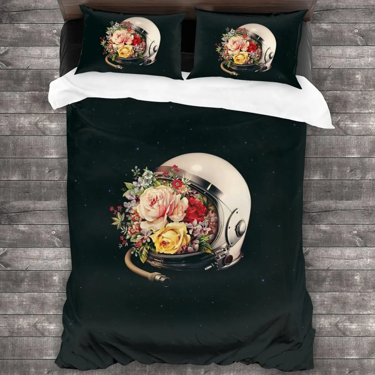 In Bloom Soft Microfiber Comforter Set with 2 Pillowcase, Quilt Cover With Zipper Closure King Size Comforter Cover