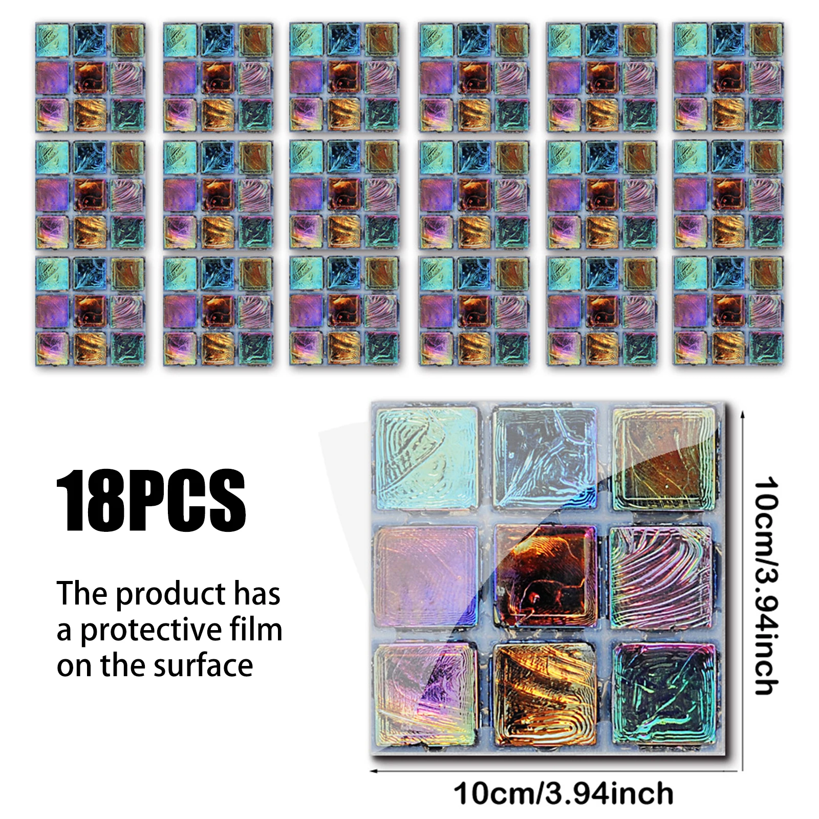 18 шт. ПВХ-наклейки на стену водостойкие |