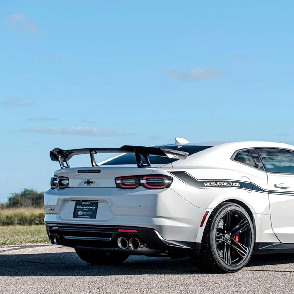 

Черный спойлер ZLE для крышки багажника, подходит для 2016 2017 2018 2019 Chevrolet Camaro ABS спойлер