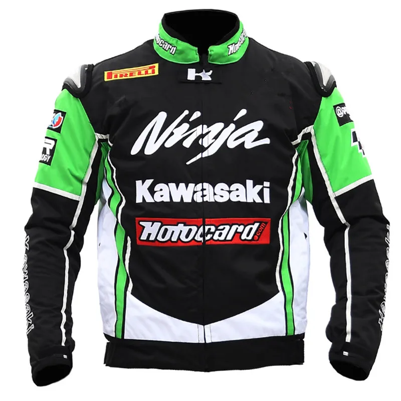 

NEW Motorcycle Men's Summer Mesh Jacket Winter Riding Jacket Protective Jacket for Kawasaki Racing Off-Road Coat