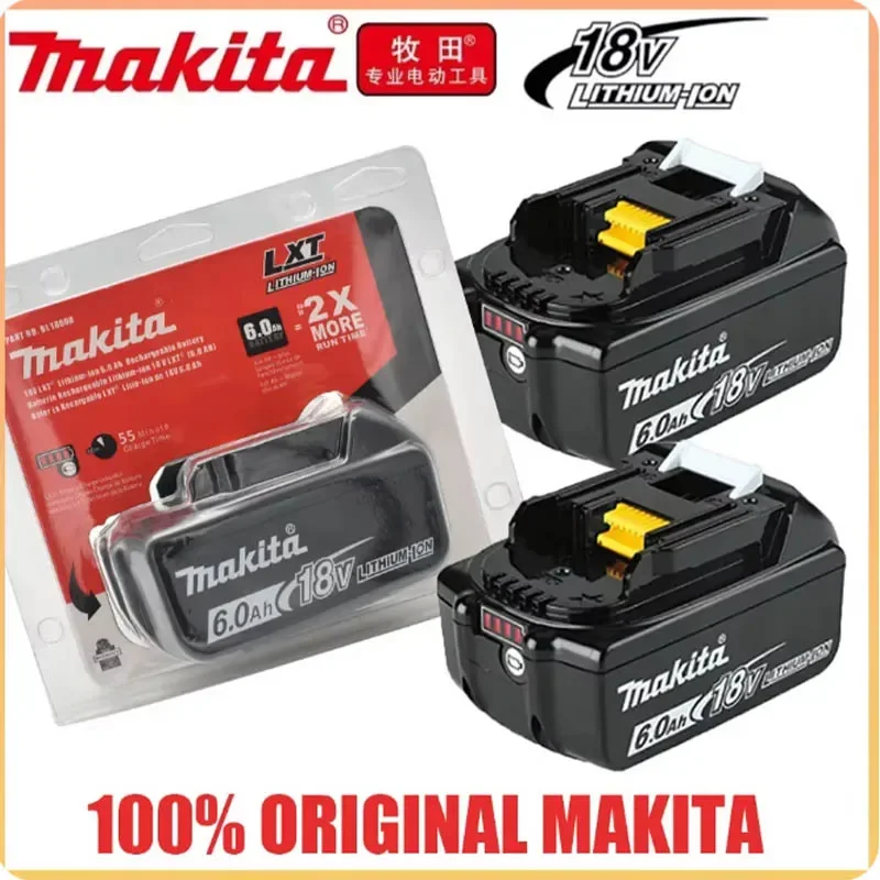 Оригинальная аккумуляторная батарея Makita 18 В 6 0 Ач для DTW300 BL1830B BL1840 BL1840B BL1850 BL1850B