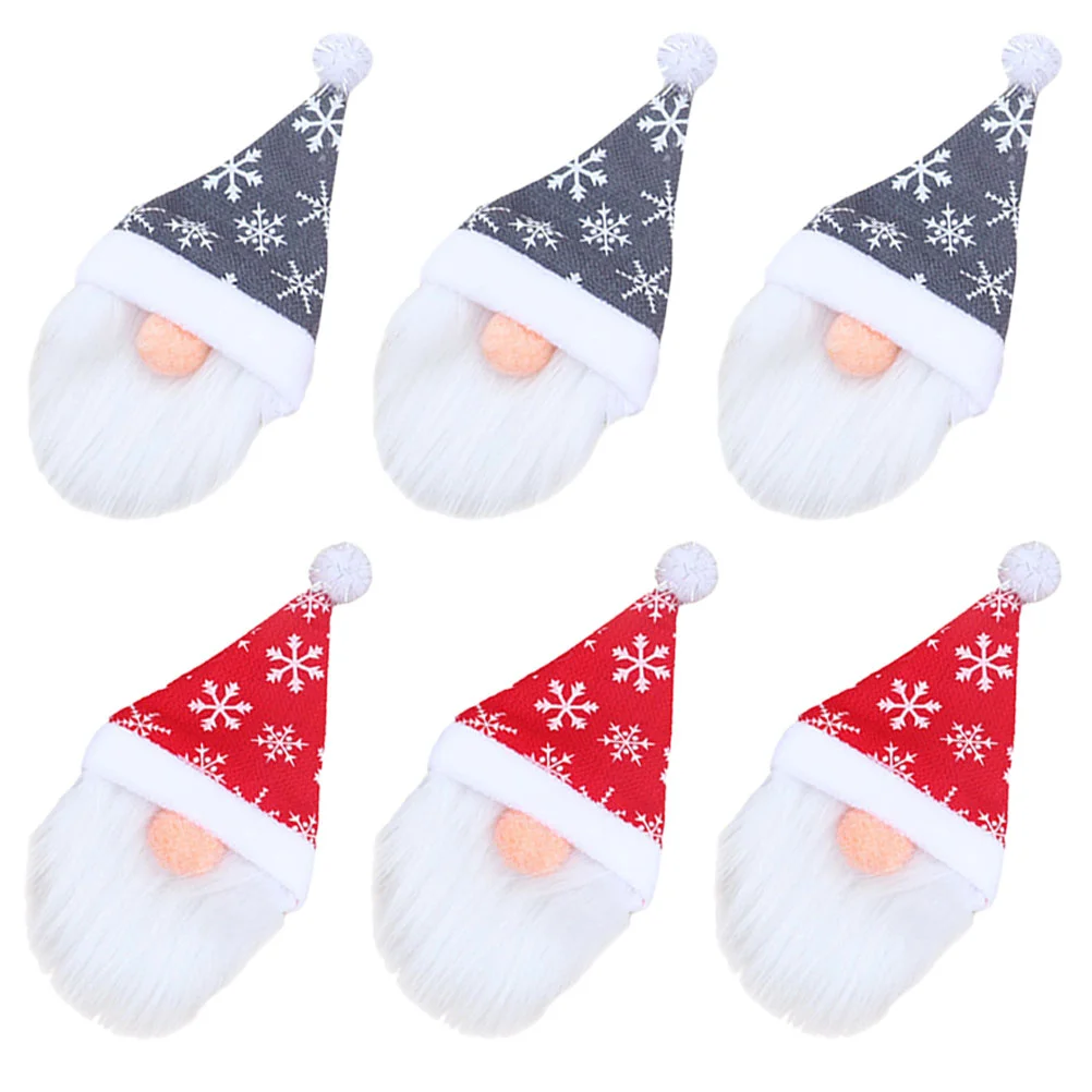 

Bottle Cover Christmas Santa Ornament Gnome Toppersdwarf Decoration Supplies