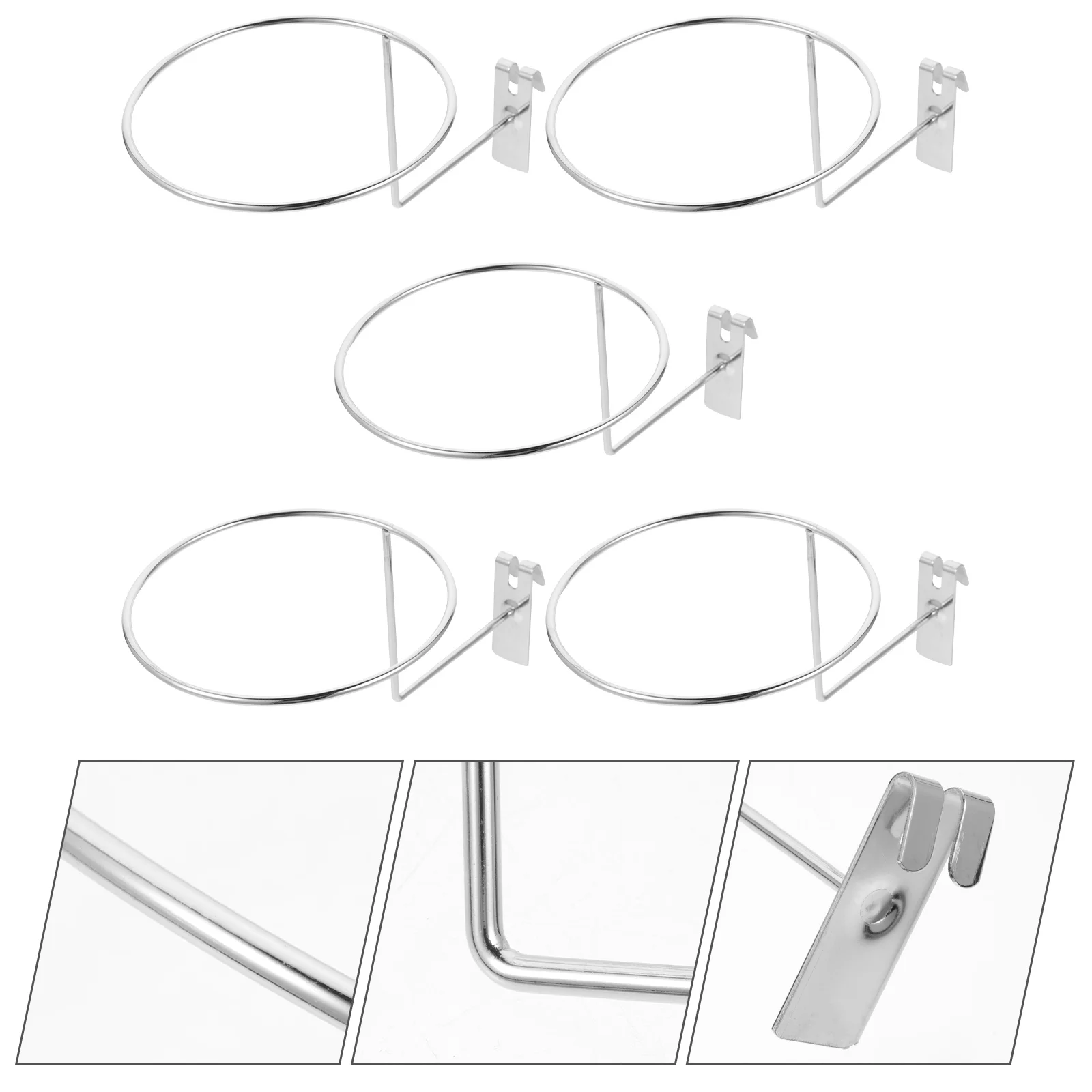 

Wire Grid Wall Panels Hat Rack and Sports Ball Holder Rack for Room Wall Storage