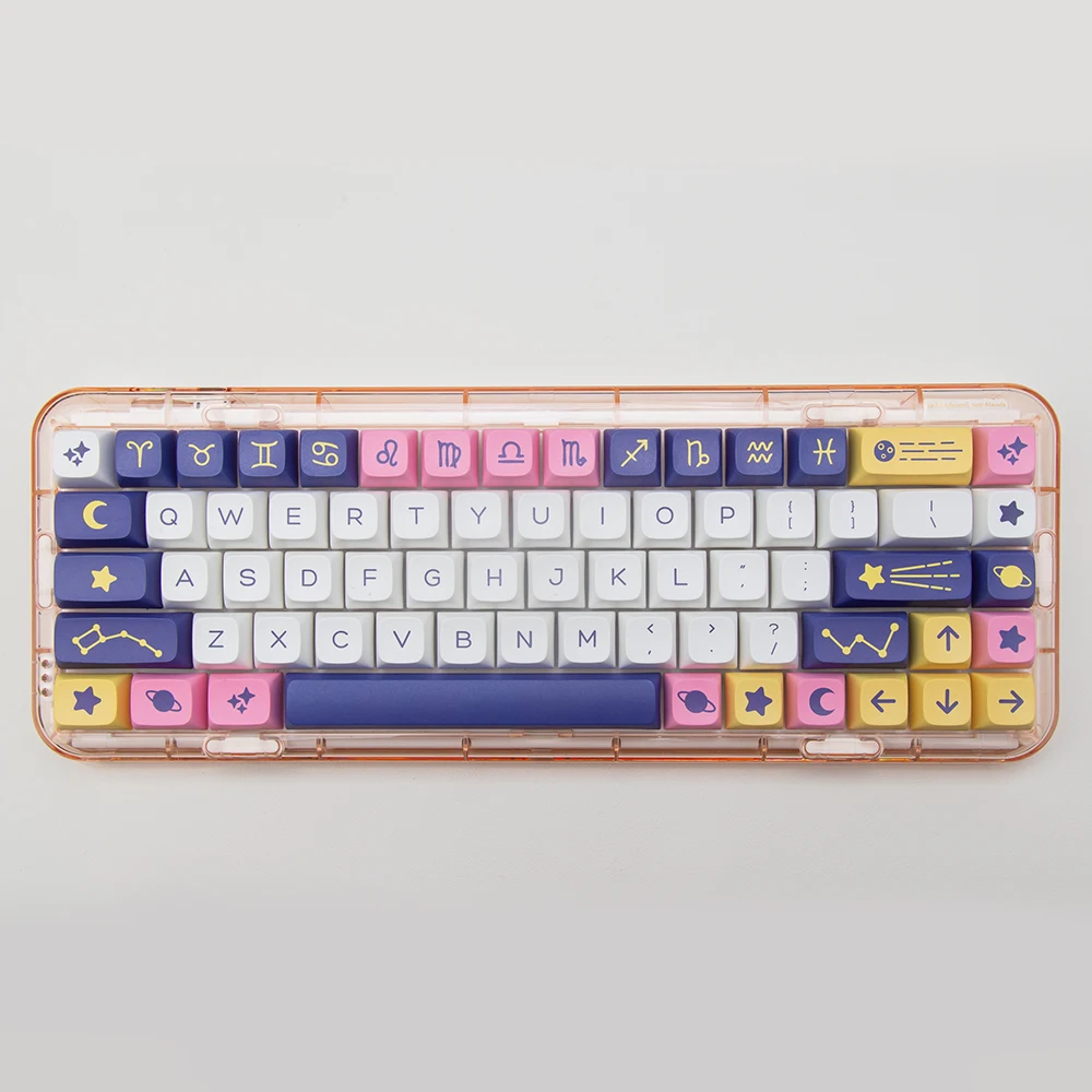 

Astrology Keycap PBT 132 Keys Keycaps DYE-Sublimation XDA Profile For Mechanical Keyboards MX Switch GH60/64/68/84/87/104
