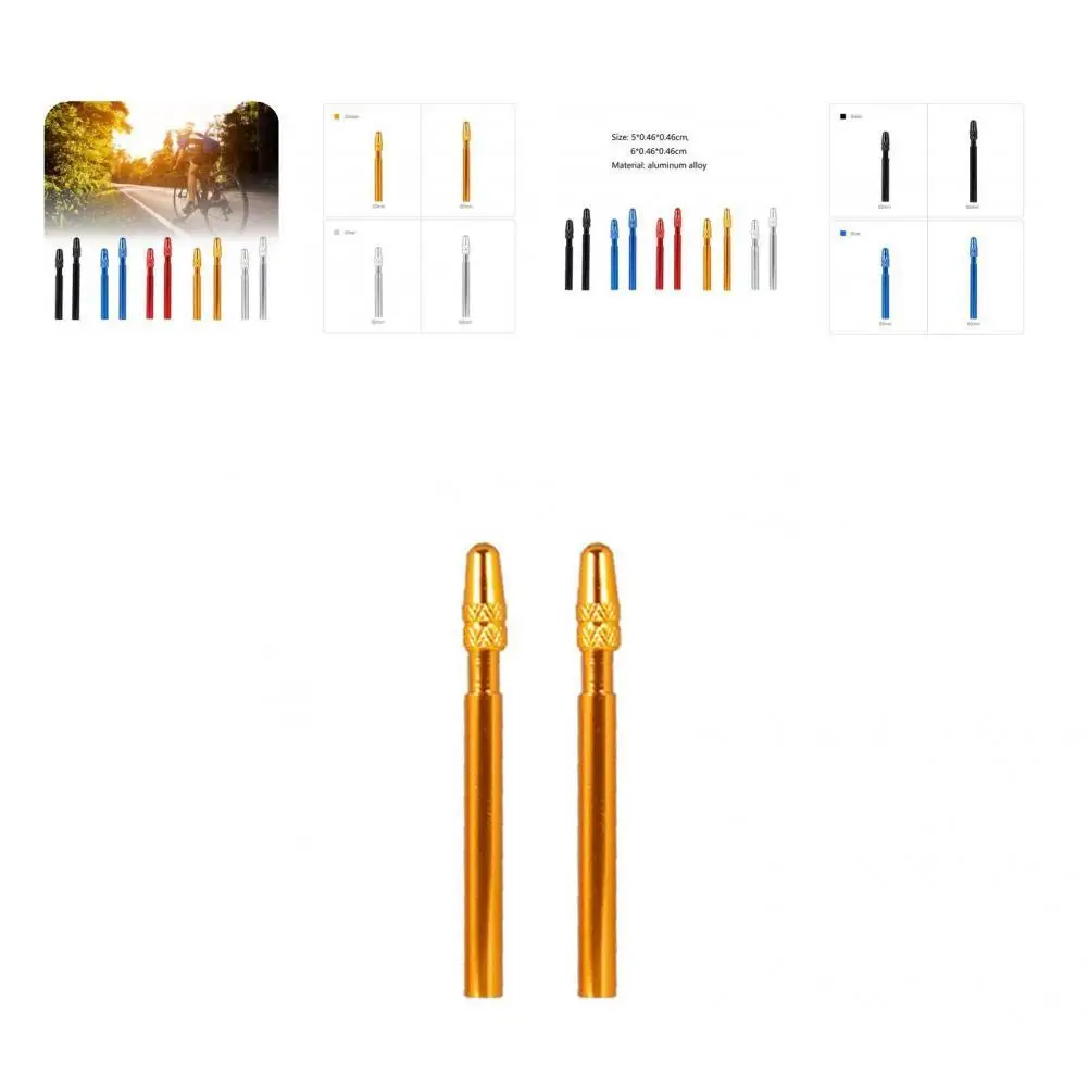 

Parts 2Pcs Helpful Sturdy Bicycle Valve Extender Accessories Valve Extender High Strength for Road Bike