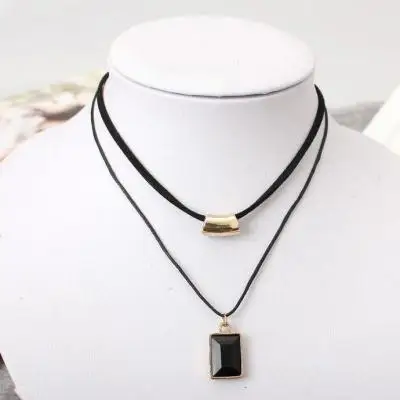

PTQASP European Fashion Simple Green Sea Exquisite Jewelry Cute Rabbit Pendant Crystal Necklace Female Jewelry Maxi Necklace