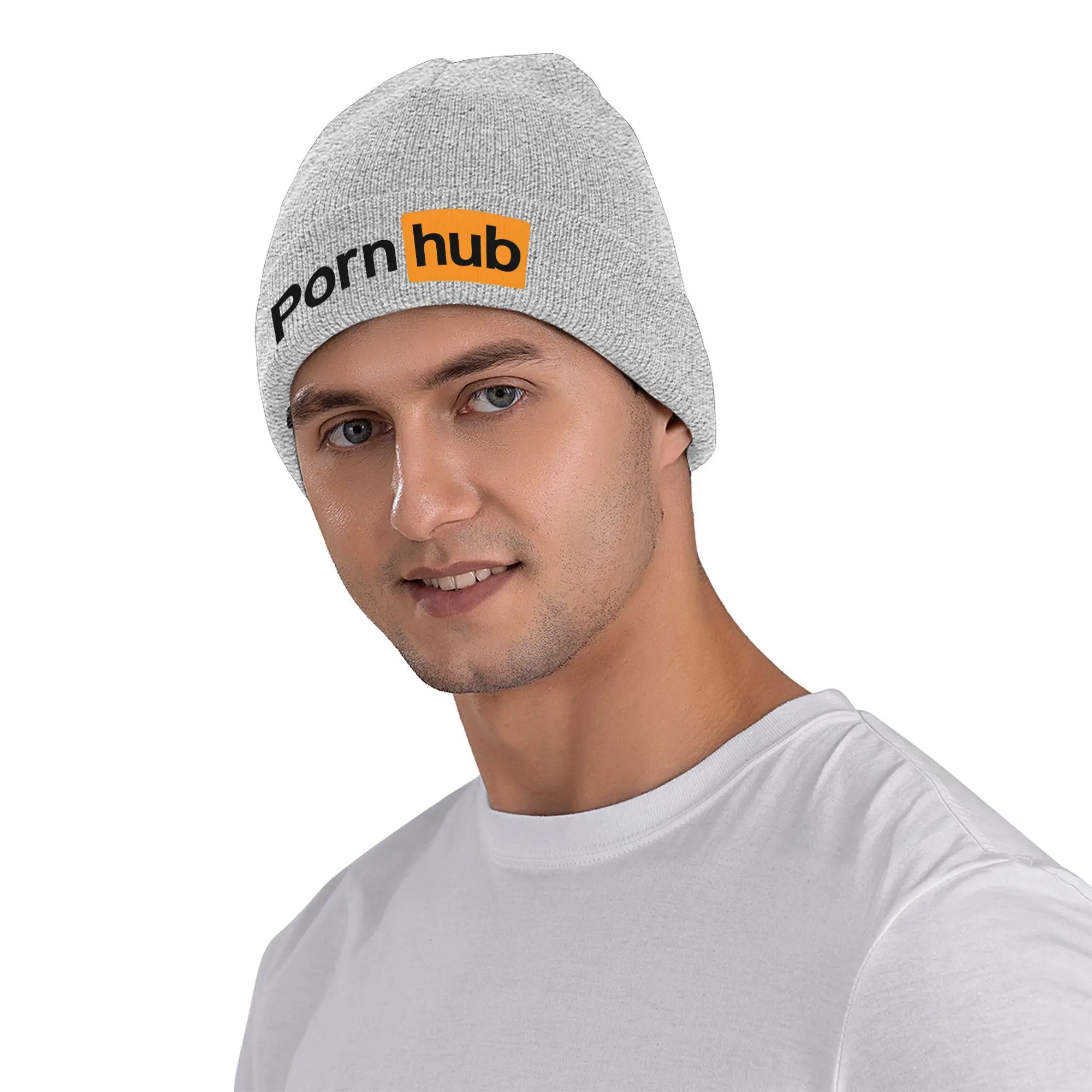 Шапка-бини Pornhubed вязаная шапка с черепом для мужчин и женщин теплая зимняя