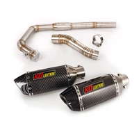 slip on for honda cbr300r cb300r cb300f until 2017 51mm motorcycle exhaust system header middle link tube stainless steel