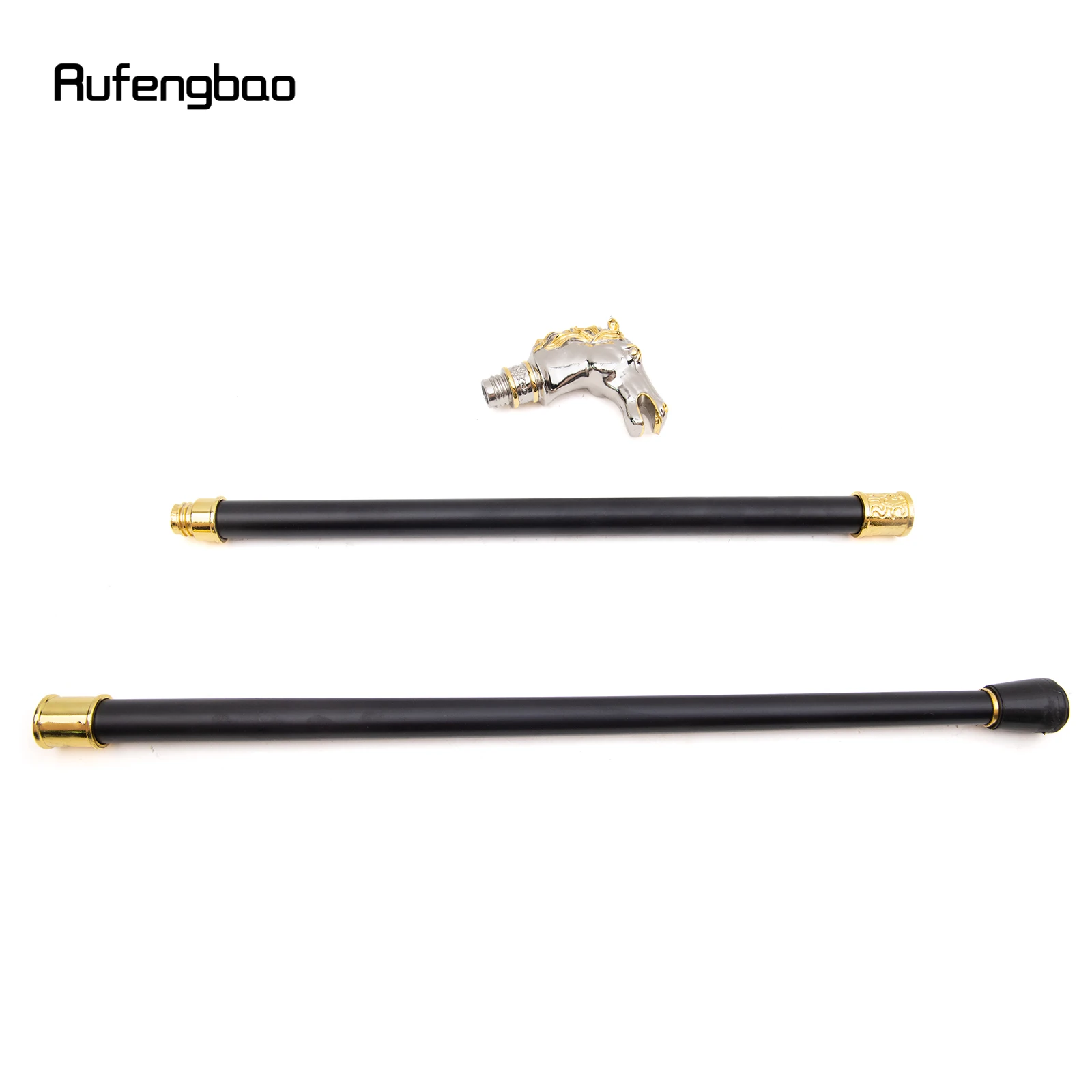 Золотисто-белая гоночная щетина модная трость декоративная палочка для косплея