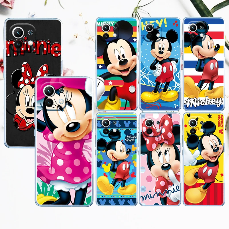 

Mickey Minnie Cool Disney For Xiaomi Mi 12X 12 11 11T 11i 10T 10 Pro Lite Ultra 5G 9T 9SE A3 Soft TPU Transparent Phone Case