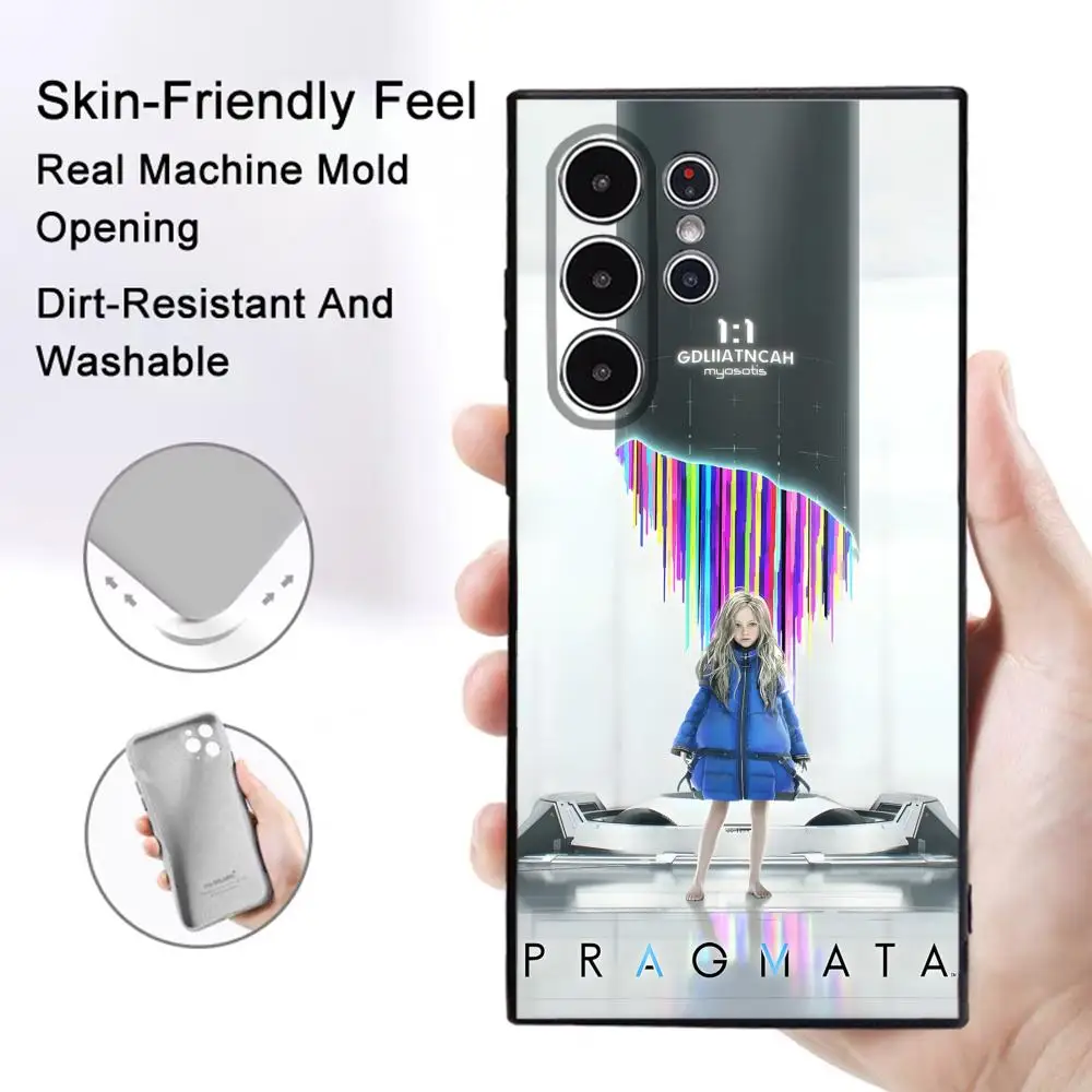 Фото Чехол для телефона P-Pragmata с дизайном видеоигры для Samsung Galaxy S25 S24 S22 S23 Ultra S21 S20 Plus, матовый, противоскользящий, полностью закрывающий, мягкий чехол №5