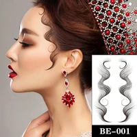 new baby burr tattoo sticker broken hair edge ponytail temporary bangs posted waterproof and sweat proof diy stickers