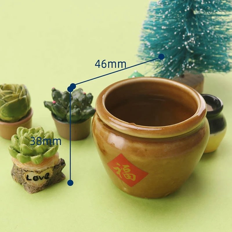 

Dollhouse Miniature Ceramic Cylinder Rice Jar Water Cylinder Kitchen Model Decor Toy Decoration Gifts Pet Bird Box Food Cup 1pc