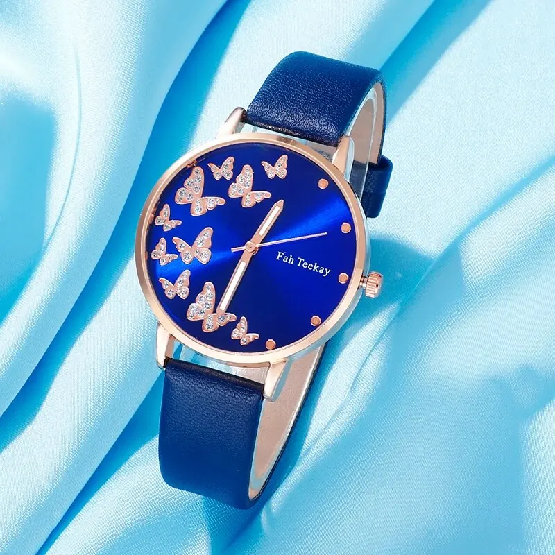 FanTeeDa женские модные кварцевые наручные часы со стильным браслетом круглый