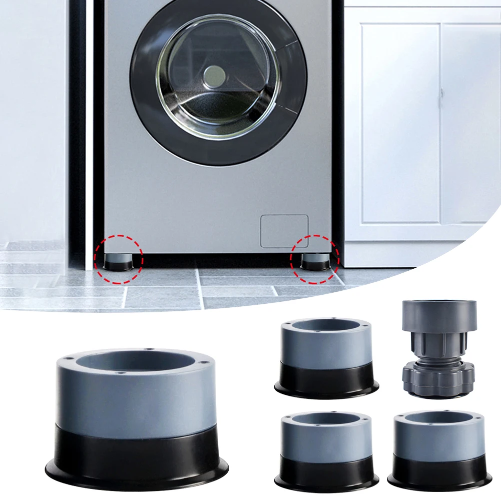 

4Pcs Universal Anti Vibration Feet Pads Washing Machine Support Slipstop Silent Skid Raiser Mat Furniture Leg Base Dampers Stand