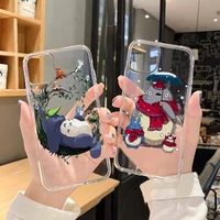 ghibli miyazaki totoro anime cartoon phone case transparent soft for iphone 12 11 13 7 8 6 s plus x xs xr pro max mini