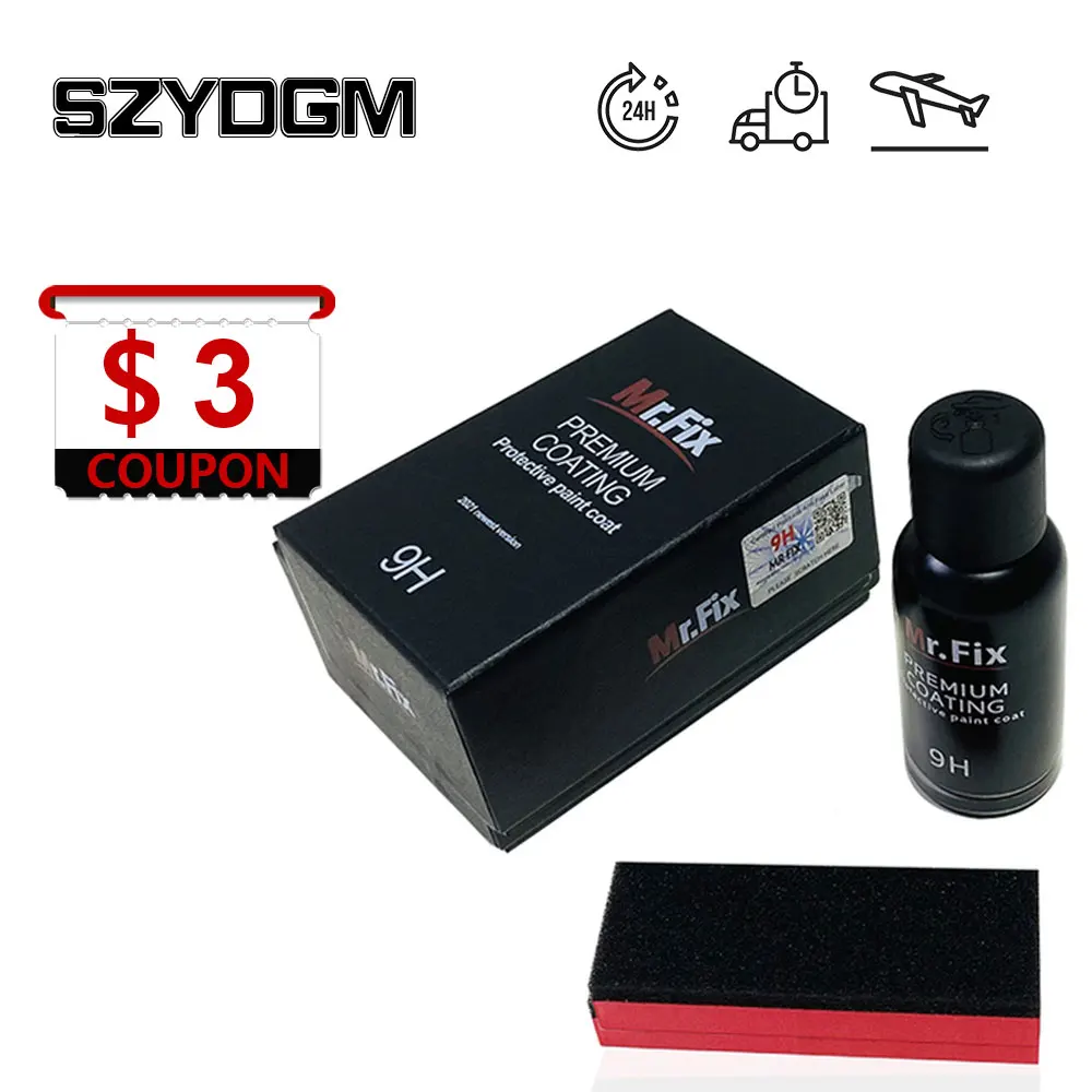 

Набор жидкокристаллических покрытий Mr. Fix, 30 мл, с коробкой 9H, для керамического покрытия автомобиля, высокая плотность, гидрофобное суперпокрытие для стекла автомобиля