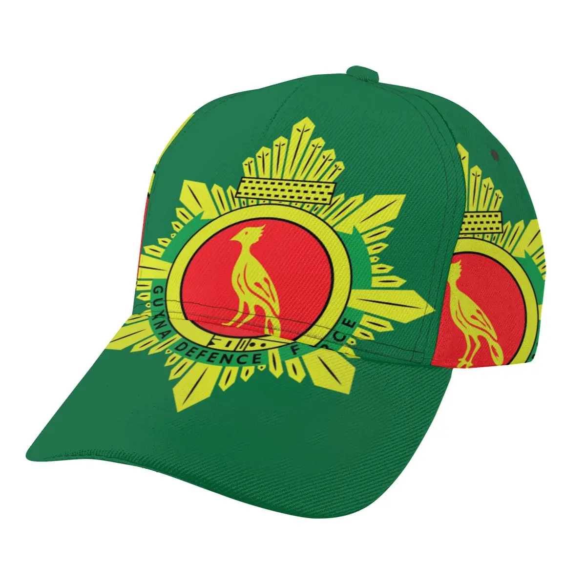 

Guyana Defence Force Flag Outdoor Sport Caps Baseball Hat Men Women Visor Cap Baseball Cap Street Hip Hop Caps