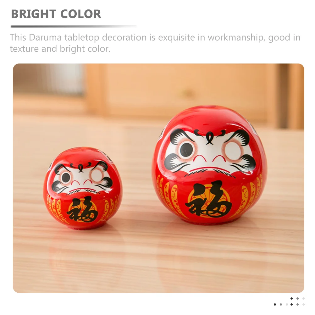 Маленькие украшения Bodhidharma игрушки Daruma фигурки богатства удача керамическая