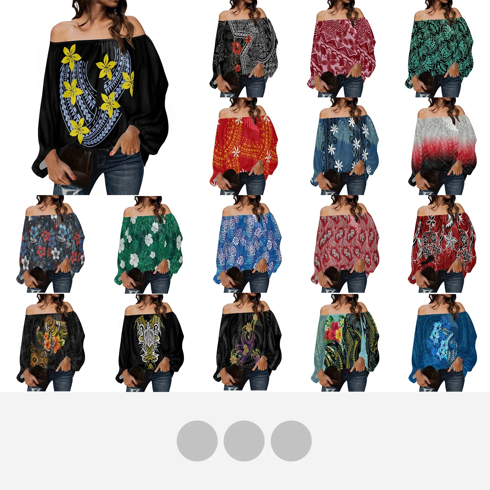 Женская рубашка с открытыми плечами и тату-принтом шифоновые топы