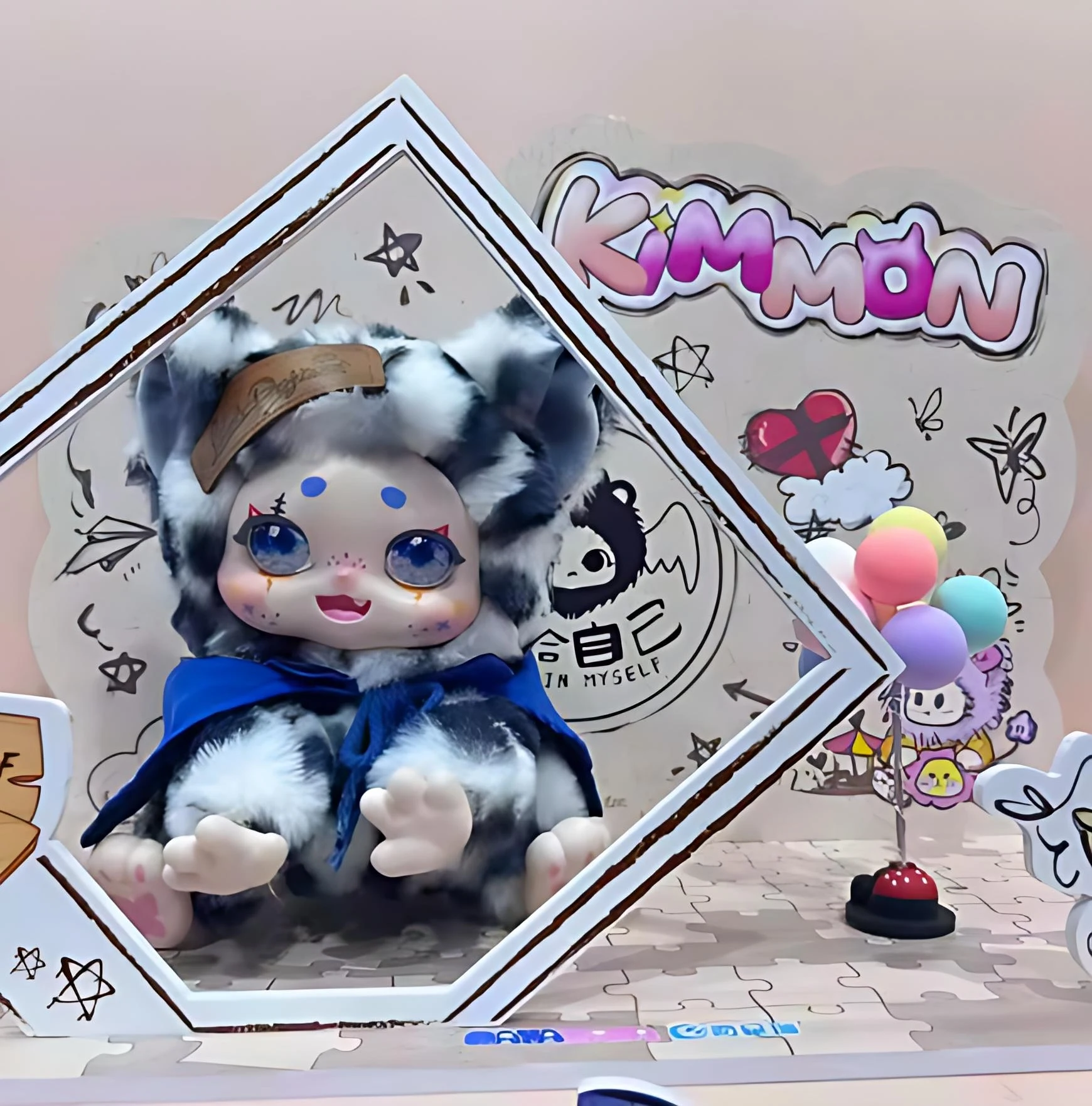 Фото KIMMON Regain Myself Series слепая коробка фигурки игрушки аниме рюкзакподвеска загадочная коробка мультяшный декор подарок на день рождения для девочек №2