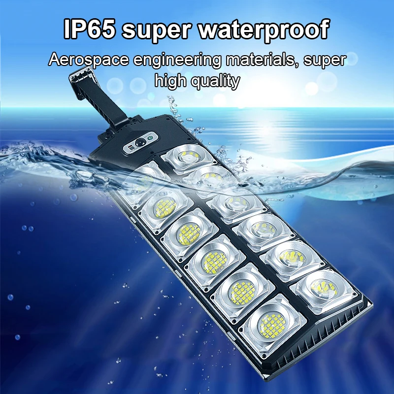 6000W Super 2022 Upgrade Outdoor Solar LED Light 360 Lamp Датчик движения Водонепроницаемая уличная