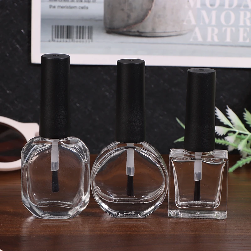 Пустые стеклянные бутылочки для лака ногтей HNKMP