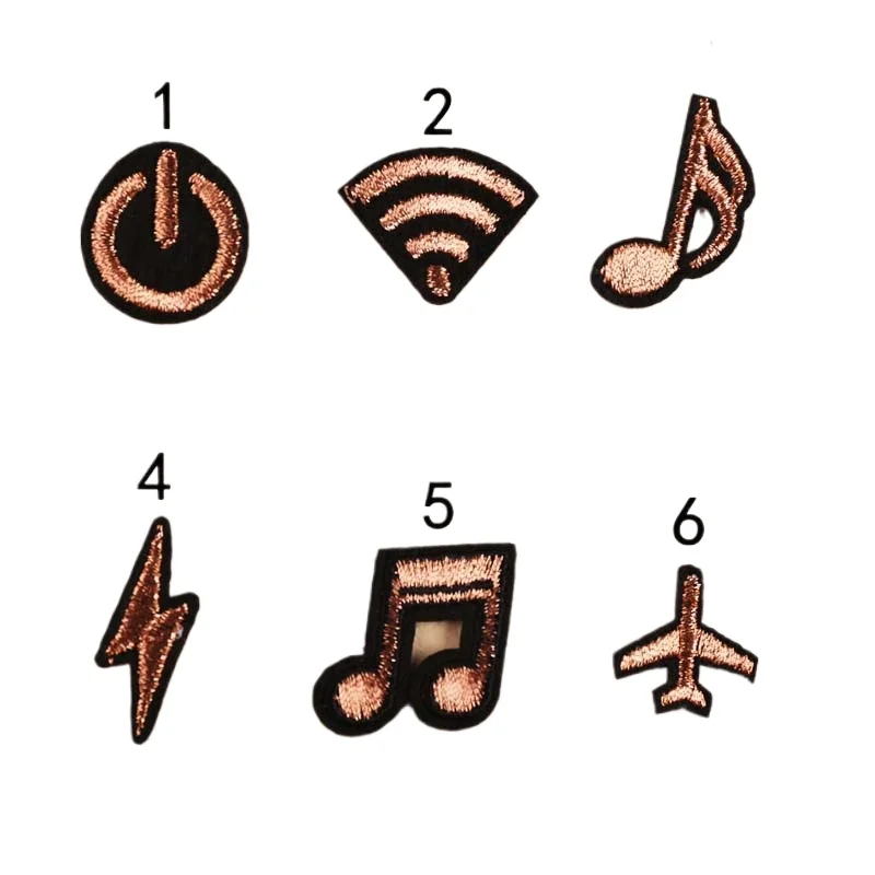 Маленькая стандартная нашивка с музыкальным символом и поддержкой Wi-Fi