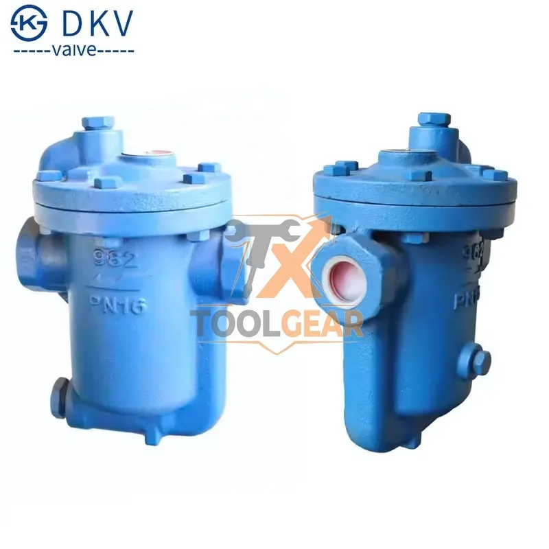 Фото Паровой конденсатоотводчик обратного типа DKV 982 WCB с резьбой BSPT NPT PN16, чугунный, производство Китай, 2026 г. №3