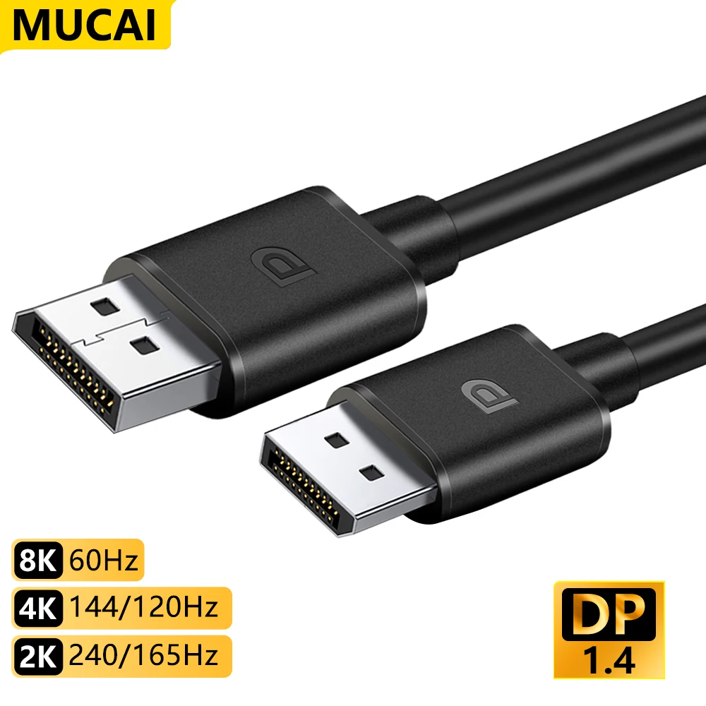 

MUCAI DisplayPort 1.4 Cable 8K@60Hz High Speed 32.4Gbps Display Port Cable for Video PC Laptop DP