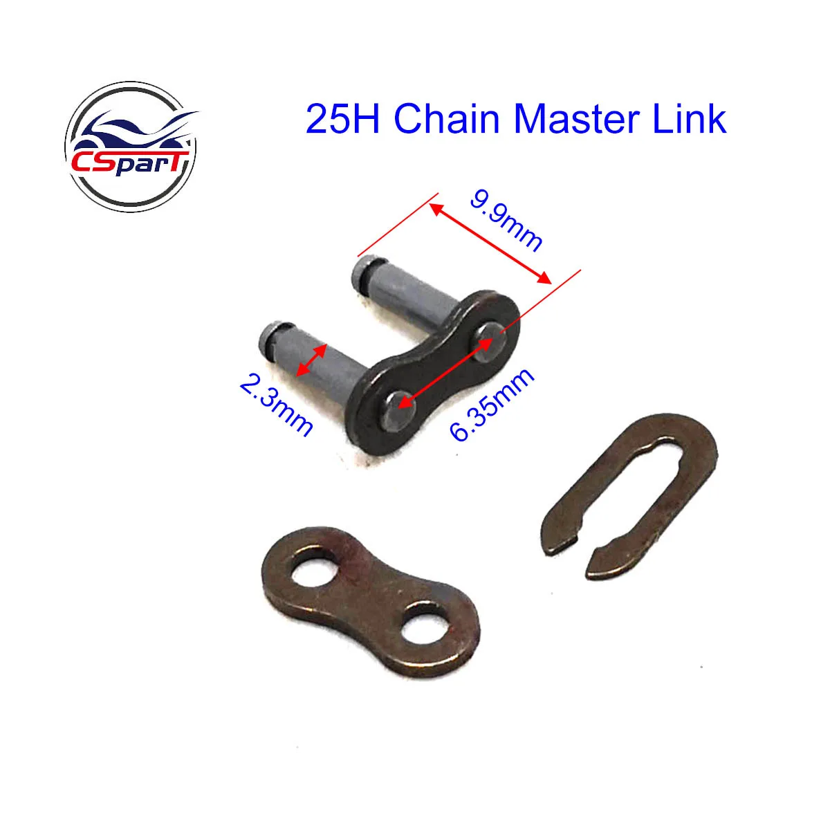 

25H Pitch 6.35mm Chain Master Link Mini Moto Pocket Dirt Pit ATV Quad Go Kart E Gas Scooter 47CC 49CC