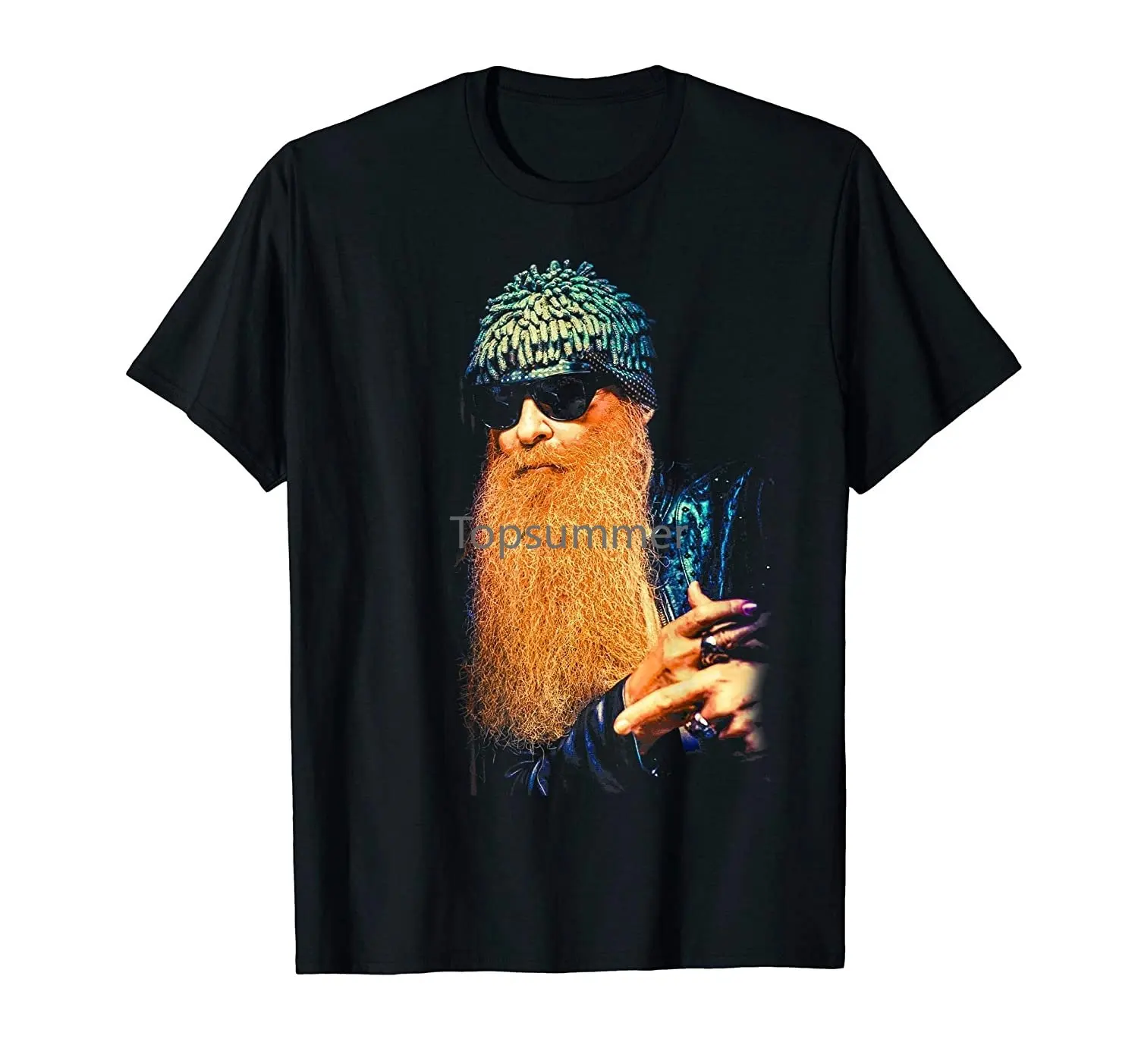 

Billy F Gibbons From Zz Top Portrait T-Shirt