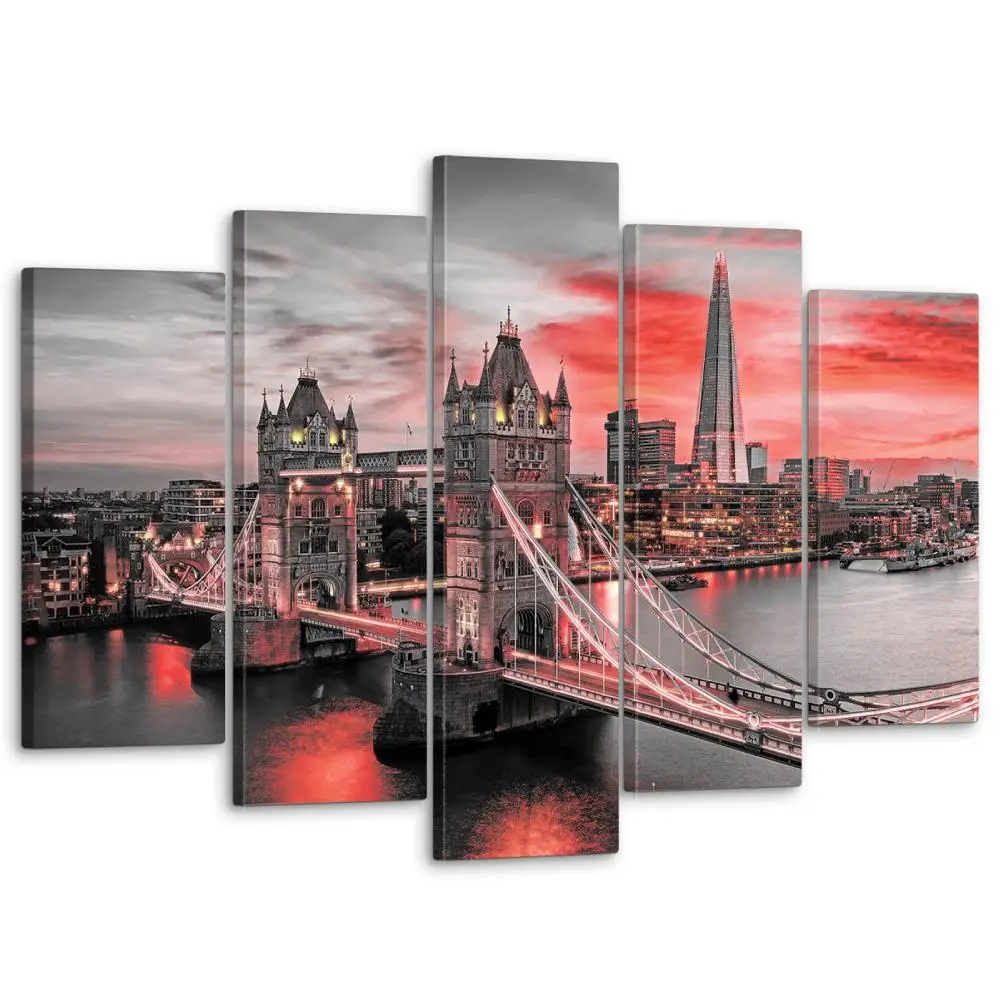 Модуль дом Модульная картина для интерьера / Картина на стену &quotЛондонский