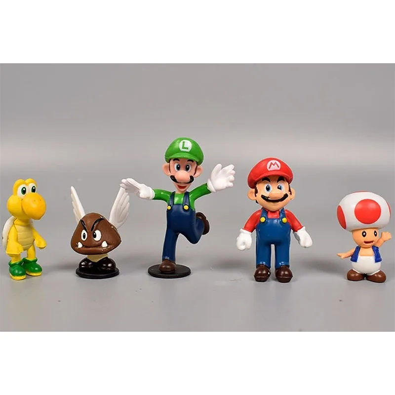 Фигурки героев игры Super Mario Bros из ПВХ игрушки Йоши персик принцесса Луиджи